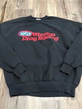 Vintage 1990s Winston Drag Racing NHRA Speed Limit 350 Sweatshirt SZ XL